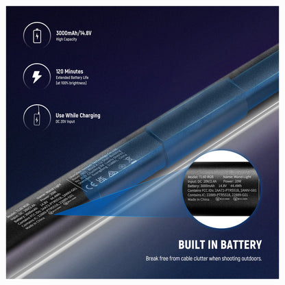 NEEWER TL60 20W RGB Tube Light Stick