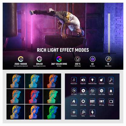 NEEWER TL90C 30W RGB Tube Light with APP/2.4G/DMX Control