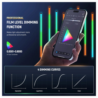 NEEWER TL90C 30W RGB Tube Light with APP/2.4G/DMX Control