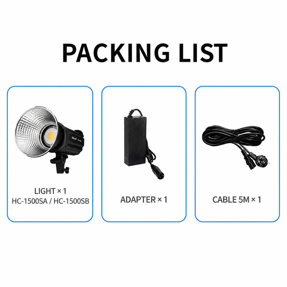 NICEFOTO HC-1500SA Ⅱ BI COLOR LED VIDEO LIGHT