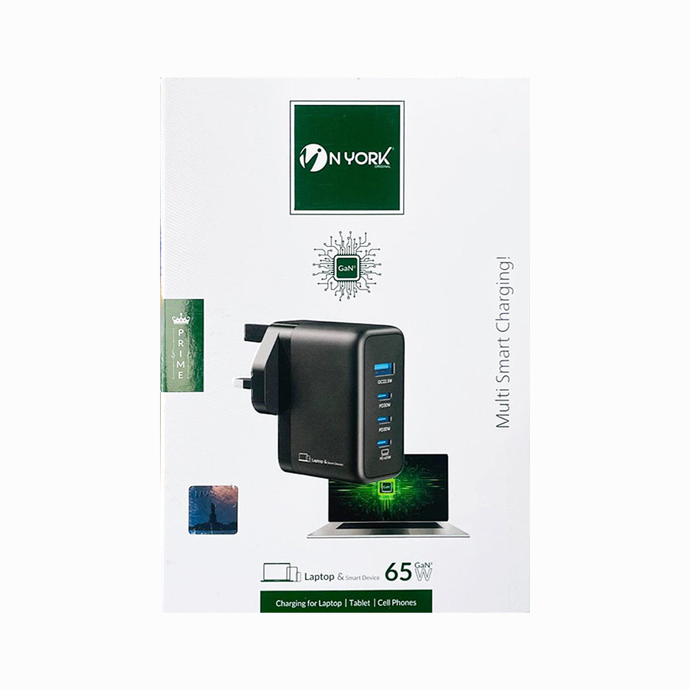 NYORK Multi Smart Charger HA738 65W HOME ADAPTOR