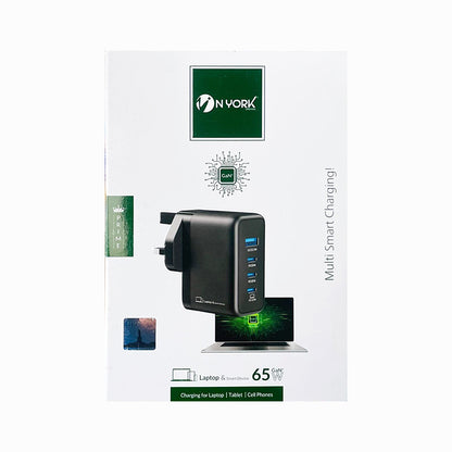 NYORK Multi Smart Charger HA738 65W HOME ADAPTOR