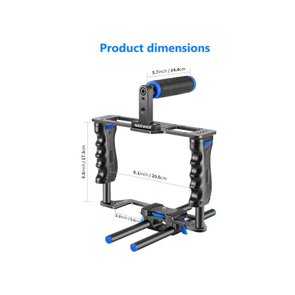 Neewer Camera Cage Kit CG-MF (Black and Blue)