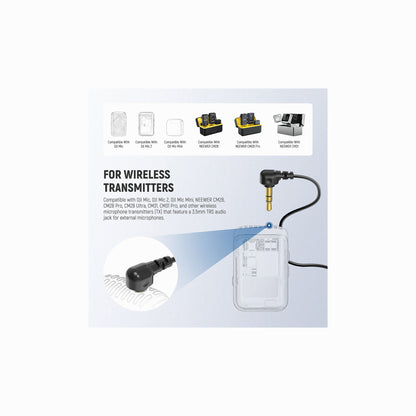 Neewer LM5 3.5mm TRS Mini Clip-On Wired Lavalier Microphone (2-Pack)