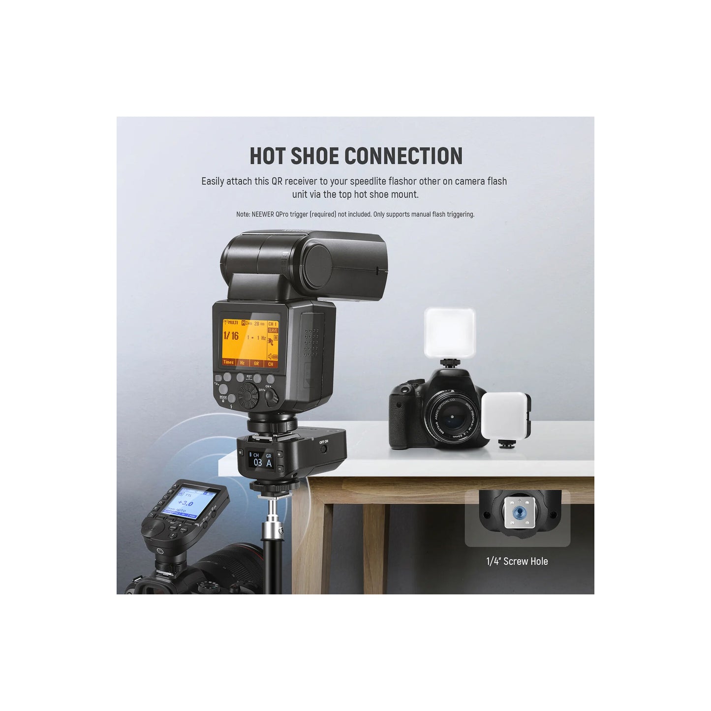 Neewer QR Wireless Flash Receiver