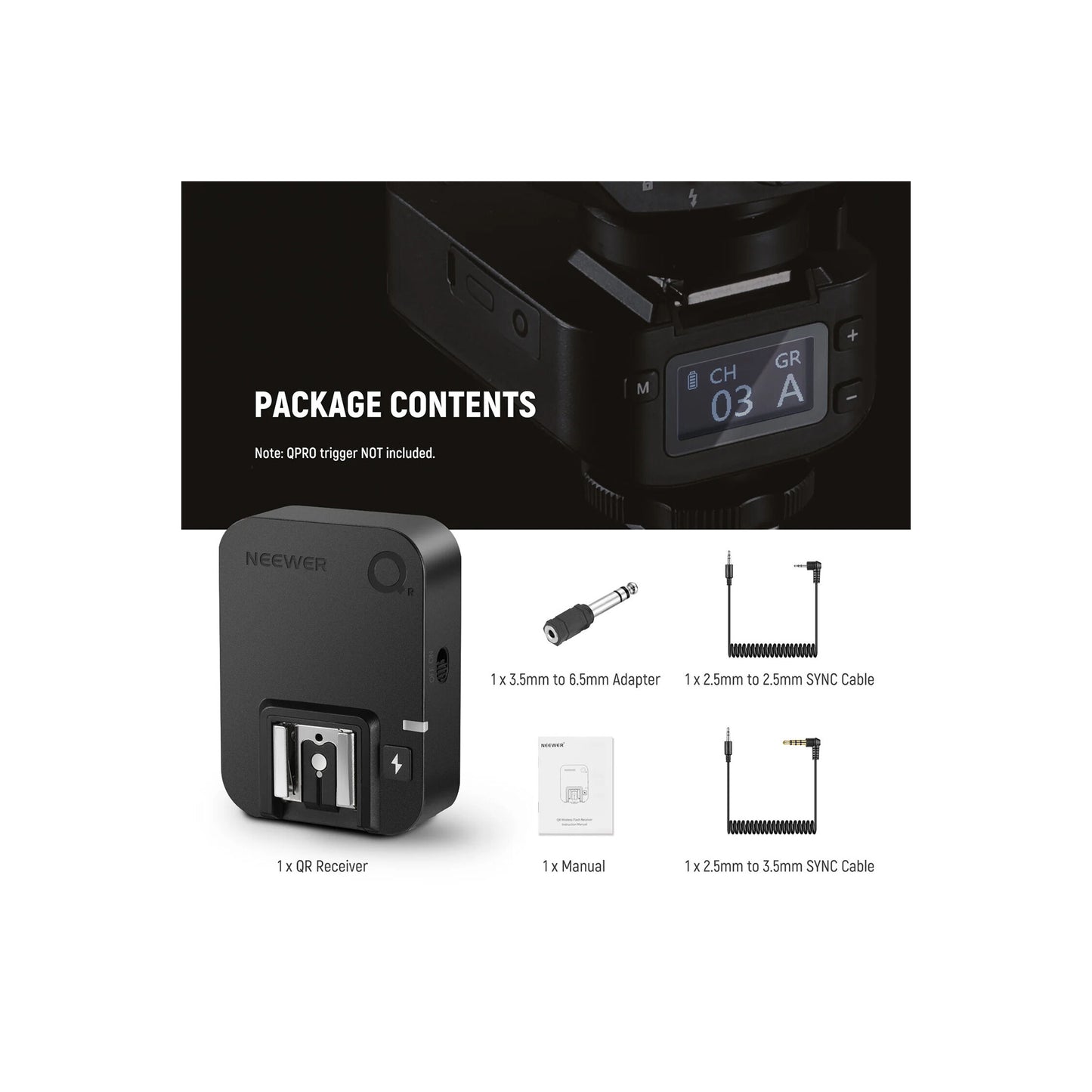Neewer QR Wireless Flash Receiver