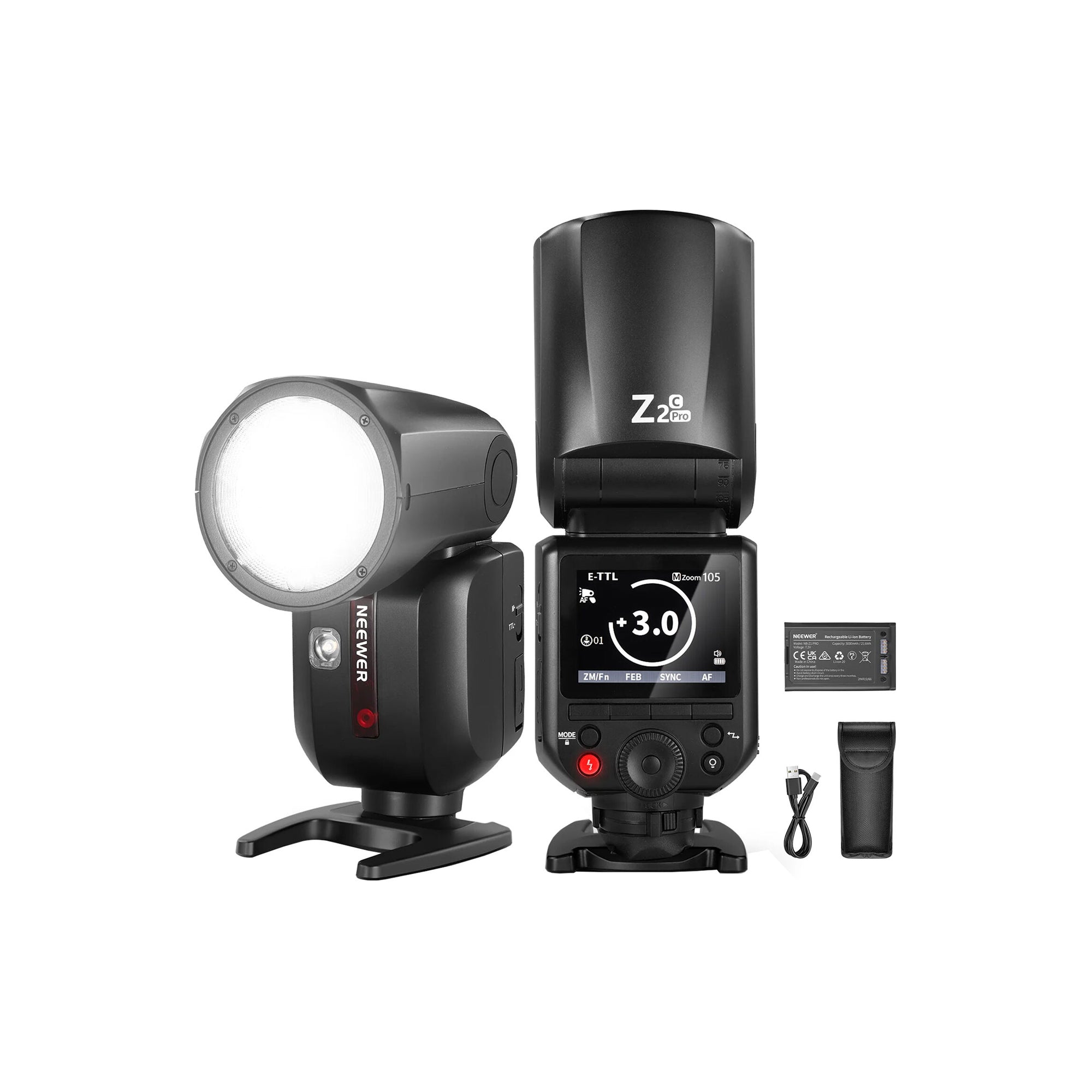 Neewer Z2PRO-C TTL Round Head Flash Speedlite for Canon