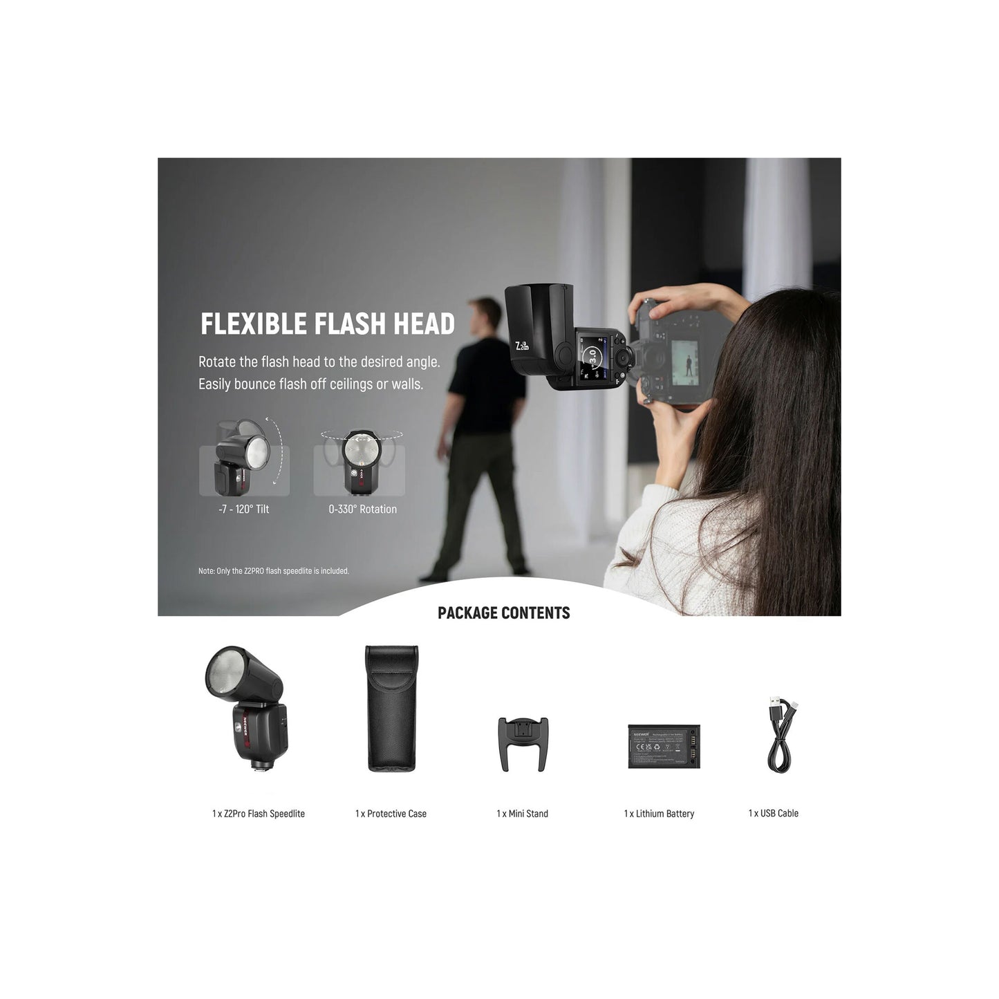 Neewer Z2PRO-F TTL Round Head Flash Speedlite for FUJIFILM