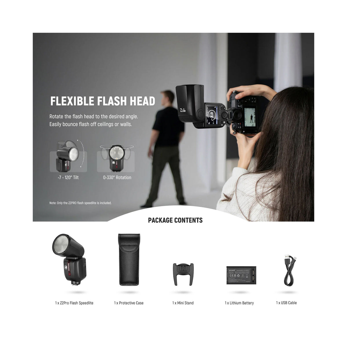 Neewer Z2PRO-N TTL Round Head Flash Speedlite for Nikon