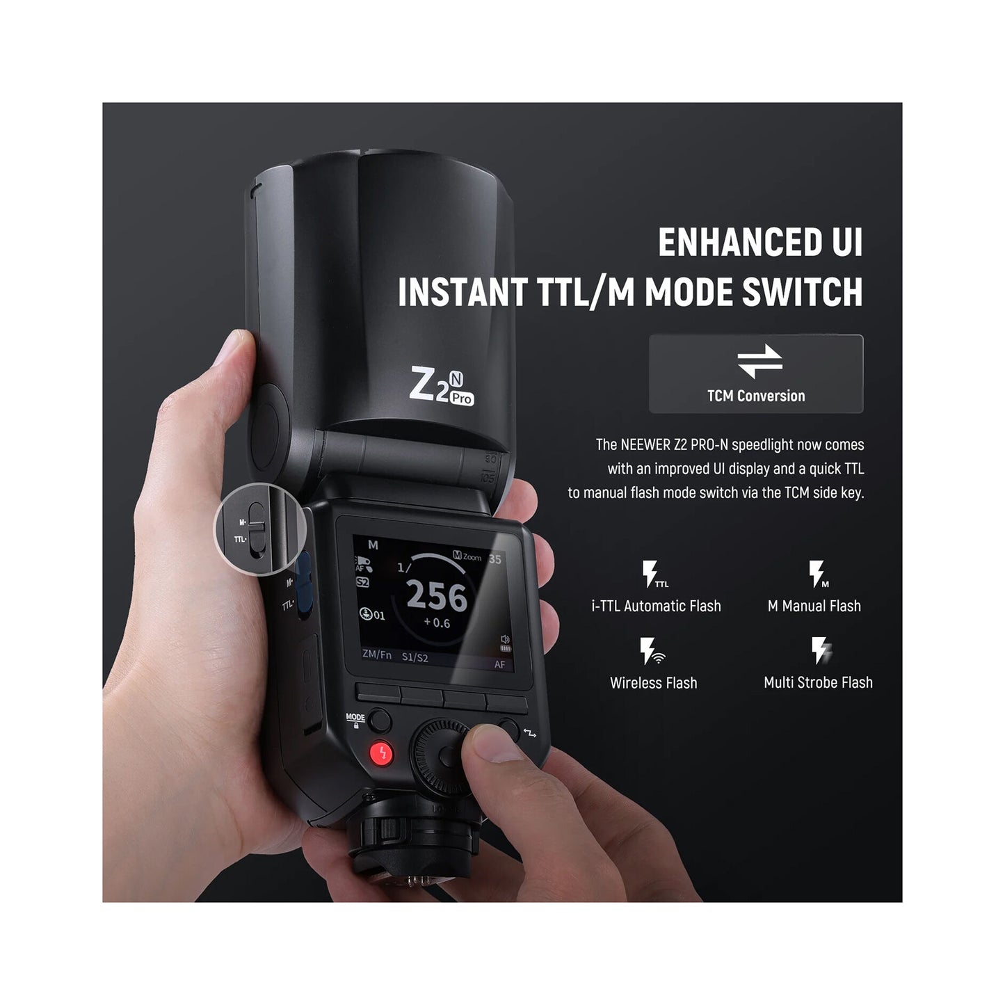 Neewer Z2PRO-N TTL Round Head Flash Speedlite for Nikon