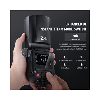 Neewer Z2PRO-N TTL Round Head Flash Speedlite for Nikon