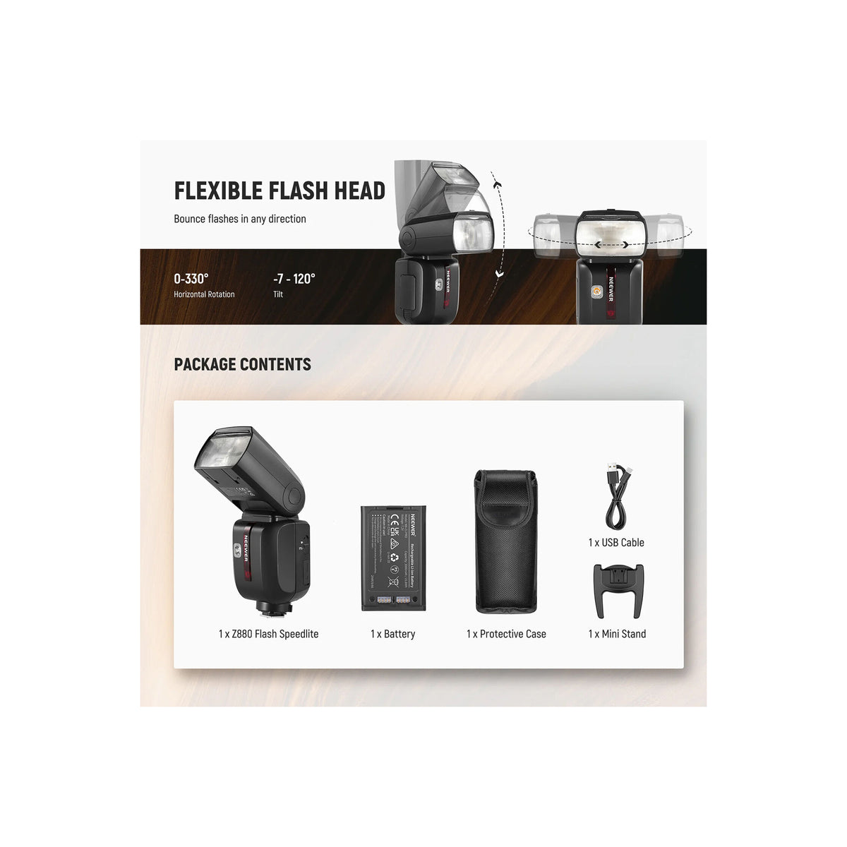Neewer Z880-C TTL Camera Flash Speedlite for Canon