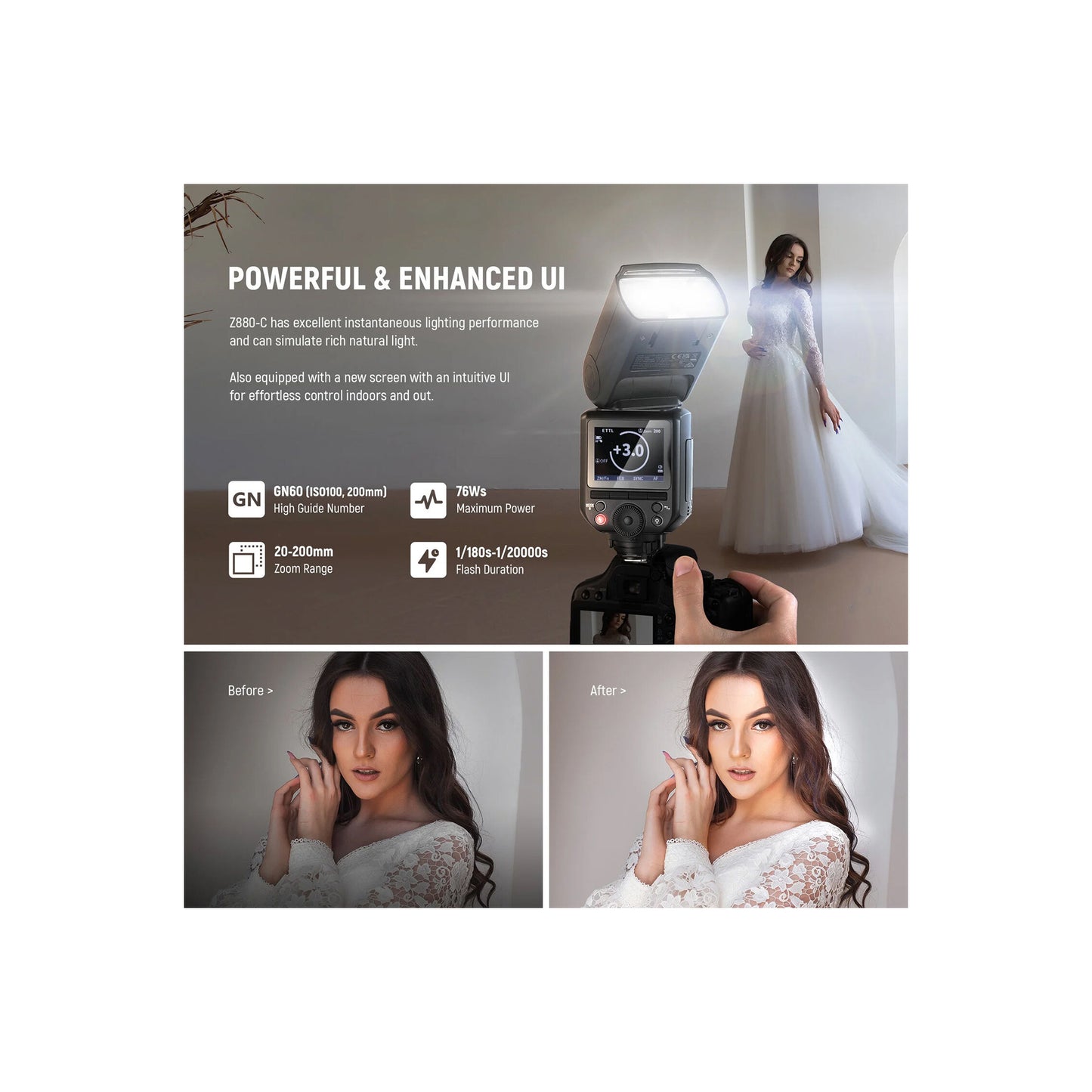Neewer Z880-C TTL Camera Flash Speedlite for Canon
