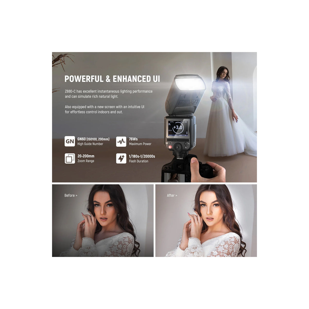 Neewer Z880-C TTL Camera Flash Speedlite for Canon