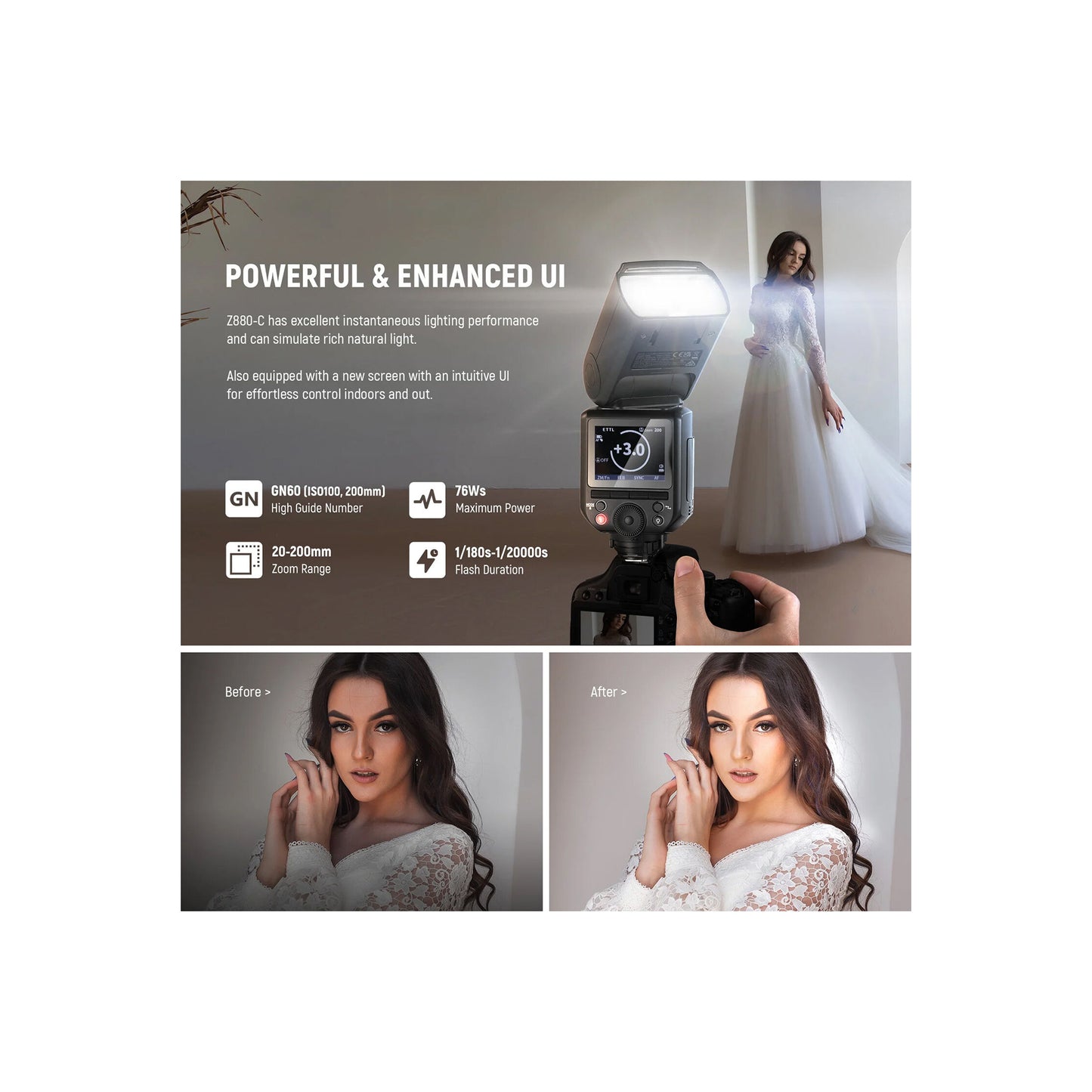 Neewer Z880-N TTL Camera Flash Speedlite for Nikon