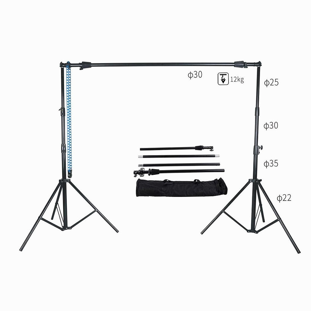 NiceFoto S-12 background stand with Manual Chain Background Support