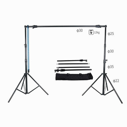 NiceFoto S-12 background stand with Manual Chain Background Support