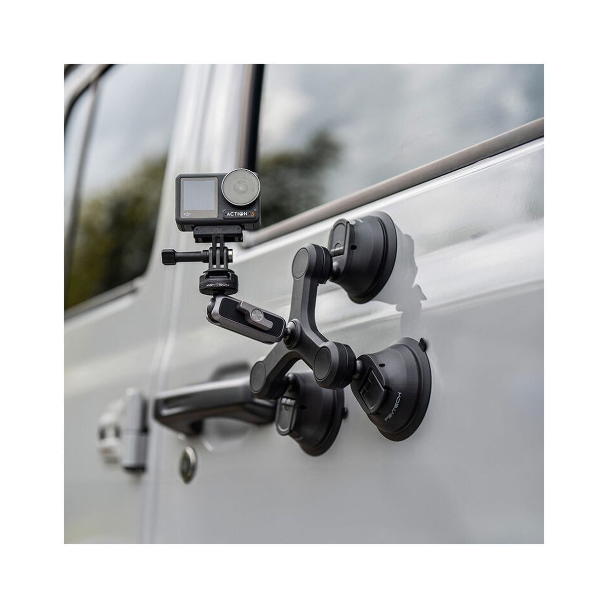 PGYTECH 3-Arm Suction Mount with CapLock Ball Head & 3-Prong Mount-P-GM-224
