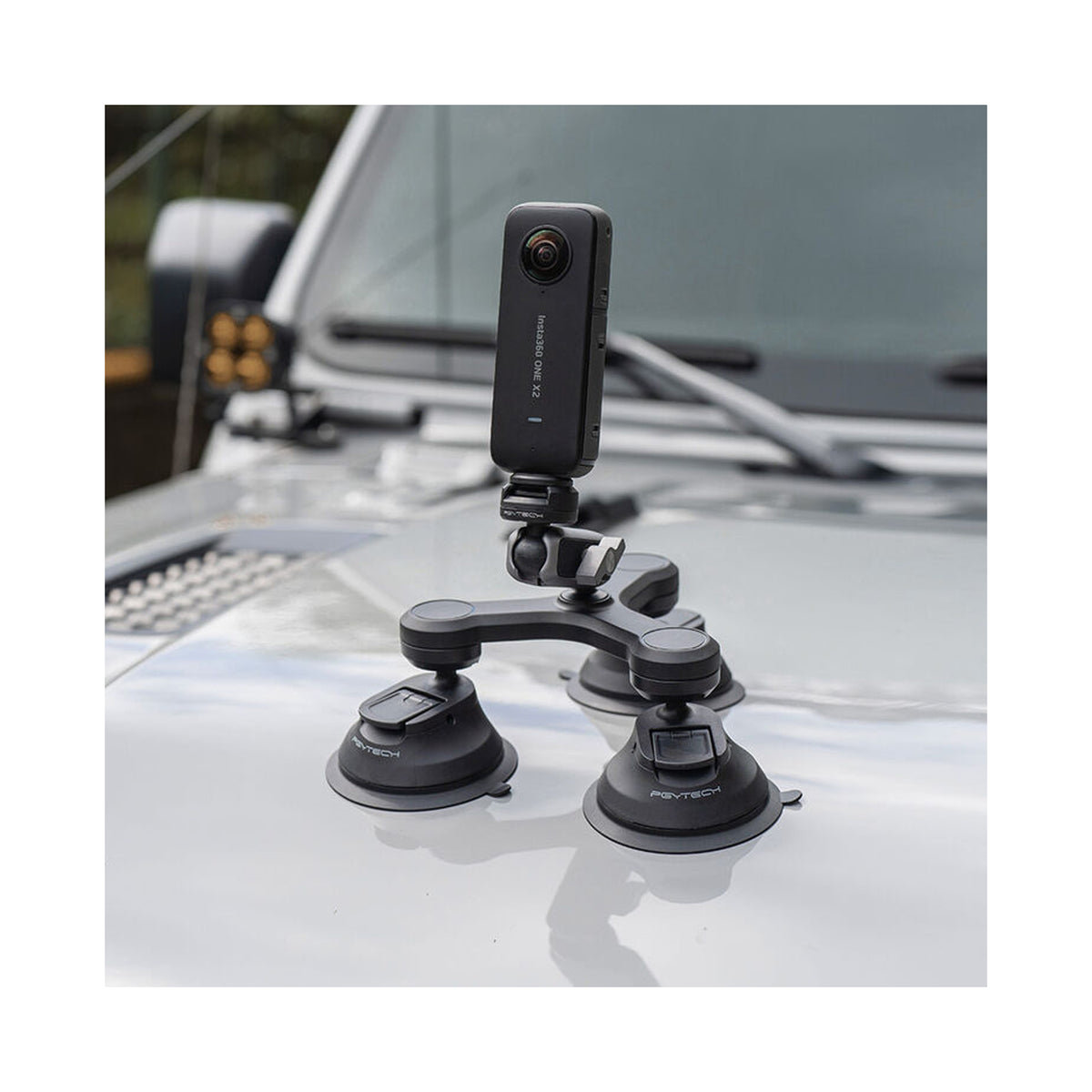 PGYTECH 3-Arm Suction Mount with CapLock Ball Head & 3-Prong Mount-P-GM-224