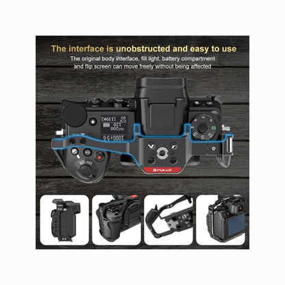 Nikon Z6III / Z6II PULUZ Metal Camera Cage Stabilizer Rig (Black)-PU3129B