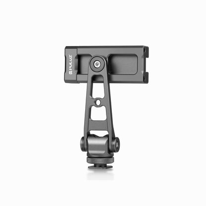PULUZ Z-axis 360 Rotation Cold Shoes Aluminum Alloy Phone Clamp Holder Bracket (Black)-PU3207B