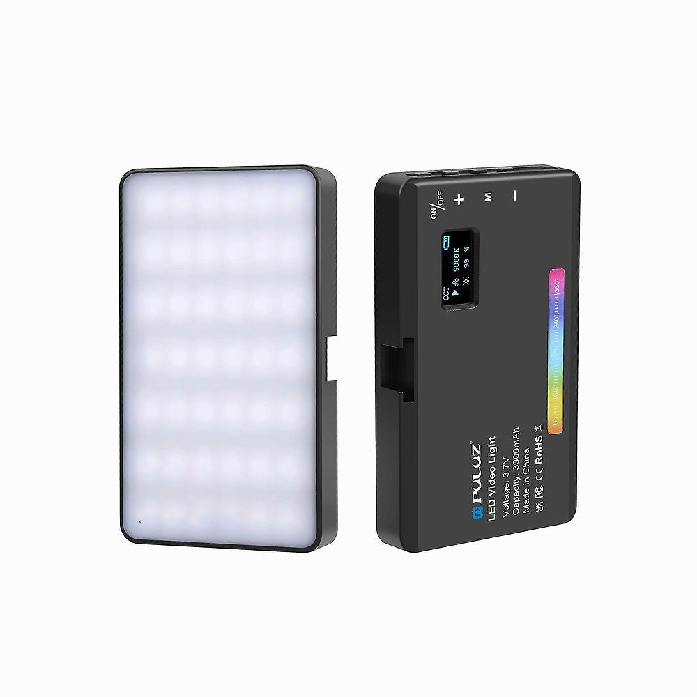 PULUZ Pocket 140 LEDs RGB Full Color Beauty Fill Light Handheld Photography LED Light (Black)-PU658B