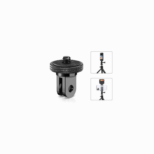 PULUZ 1/4 inch Screw Metal Tripod Mount Action Camera Adapter (Black)-PU705B