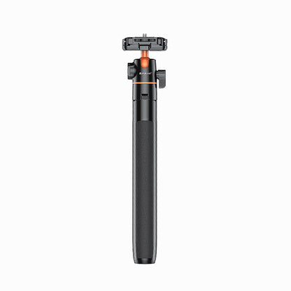 PULUZ 1.4m Phone Selfie Stick Tripod Vlog Live Streaming Holder with Phone Clip (Black)-PU730B