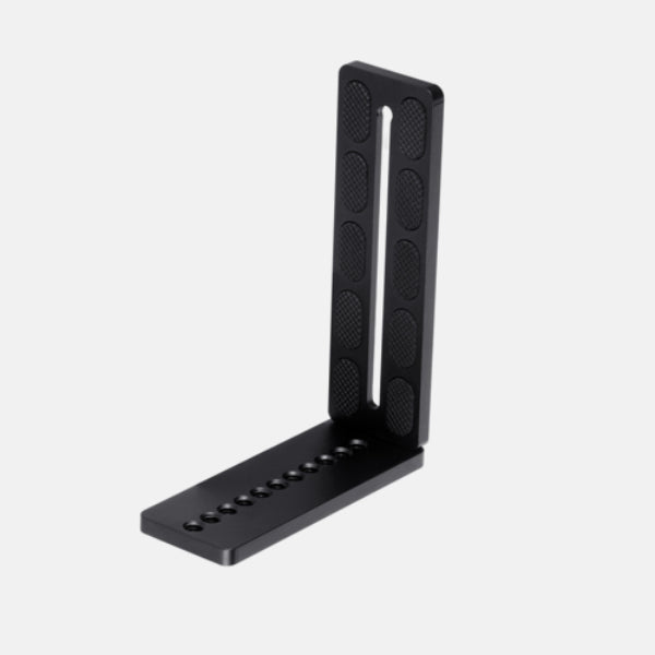 PULUZ 1/4 inch Vertical Shoot Quick Release L Plate Bracket Base Holder for MOZA / DJI / Zhiyun / Nebula 3-Axis Stabilizer (Black)(PU3043)