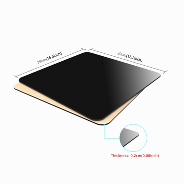 PULUZ 39cm Photography Acrylic Reflective Display Table Background Board (Black)- PU5340B