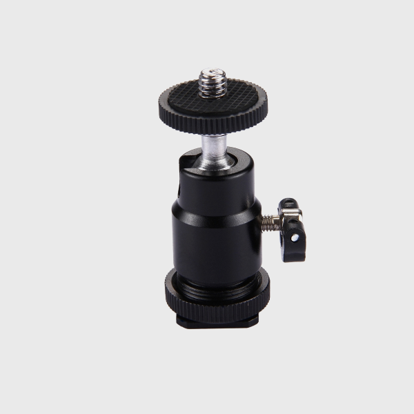 Buy PULUZ Cold Shoe Tripod Head 1/4 inch Tripod Screw Head with Lock ...