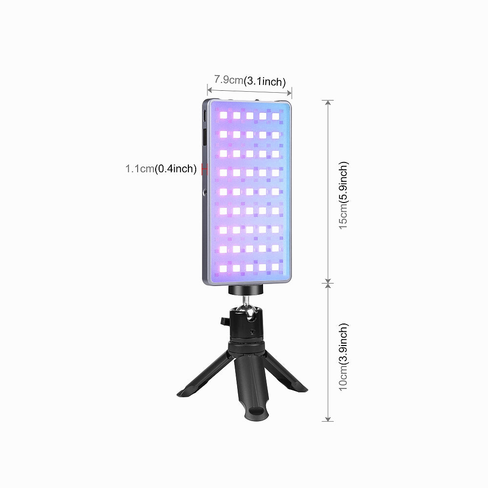 PULUZ LED Full Color RGB Beauty Fill Light Pocket Vlogging Photography Light-PU633