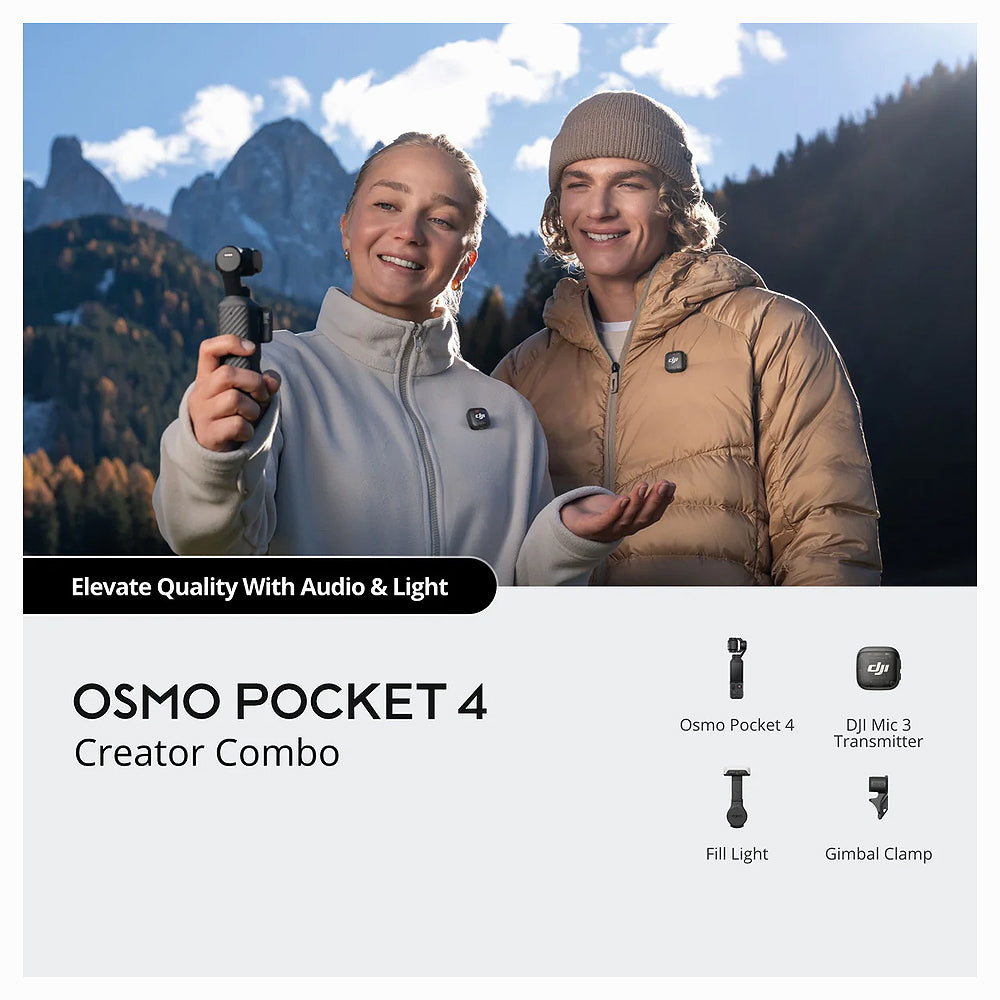 DJI Osmo Pocket 4 Handheld Camera (Creator Combo)
