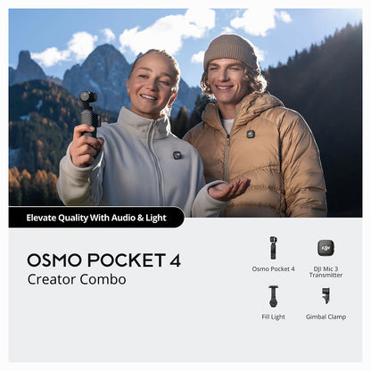 DJI Osmo Pocket 4 Handheld Camera (Creator Combo)