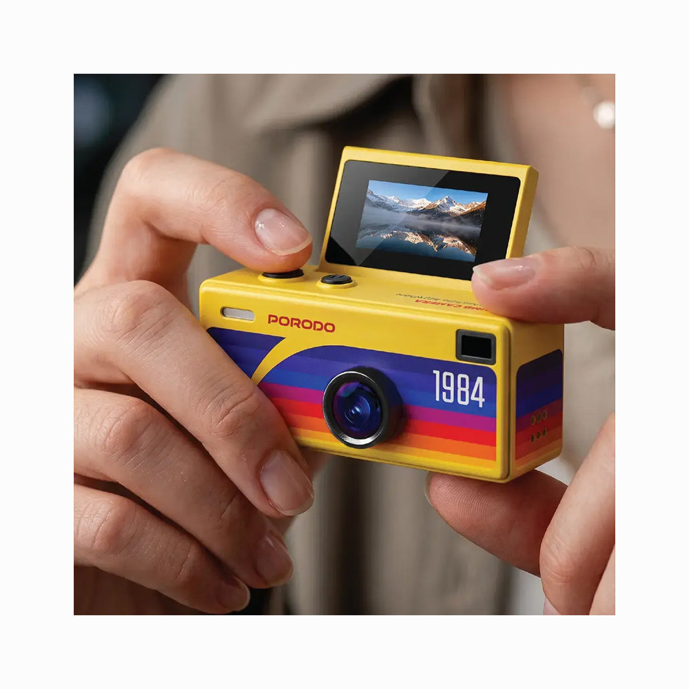 Porodo Lifestyle Memo Thumb-Sized Digital Camera Yellow