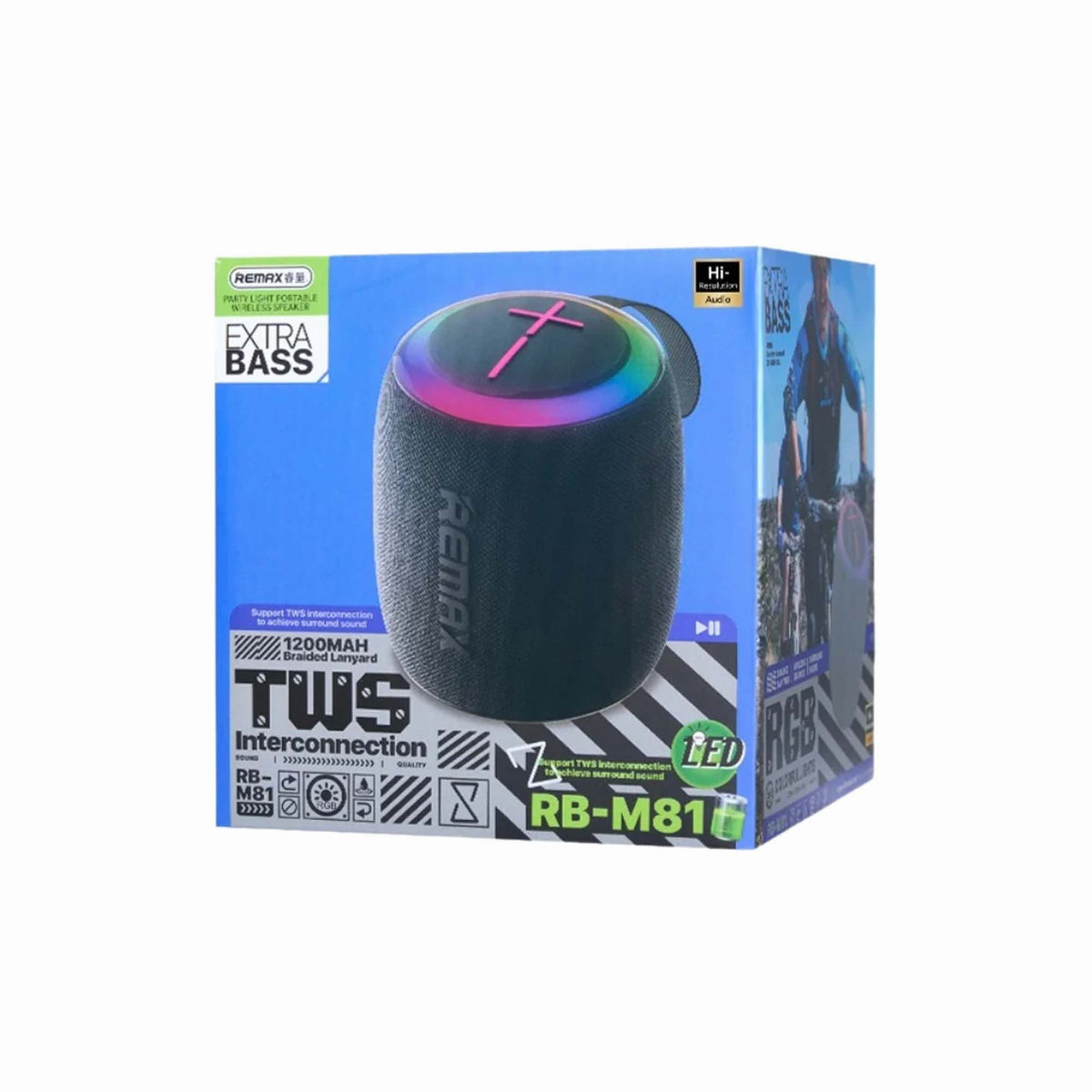 REMAX Party Light Portable Wireless Speaker 7W RB-M81