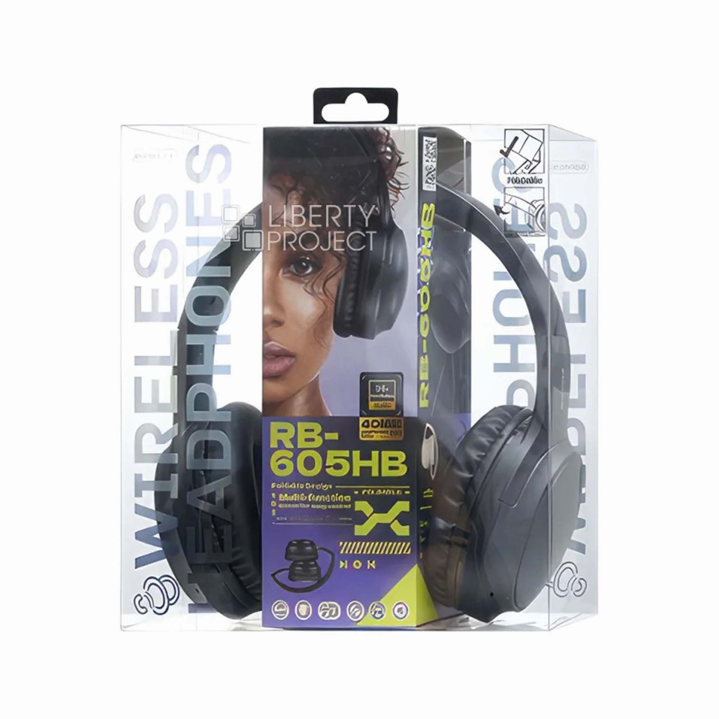 REMAX Wireless Headphones RB-605HB Black