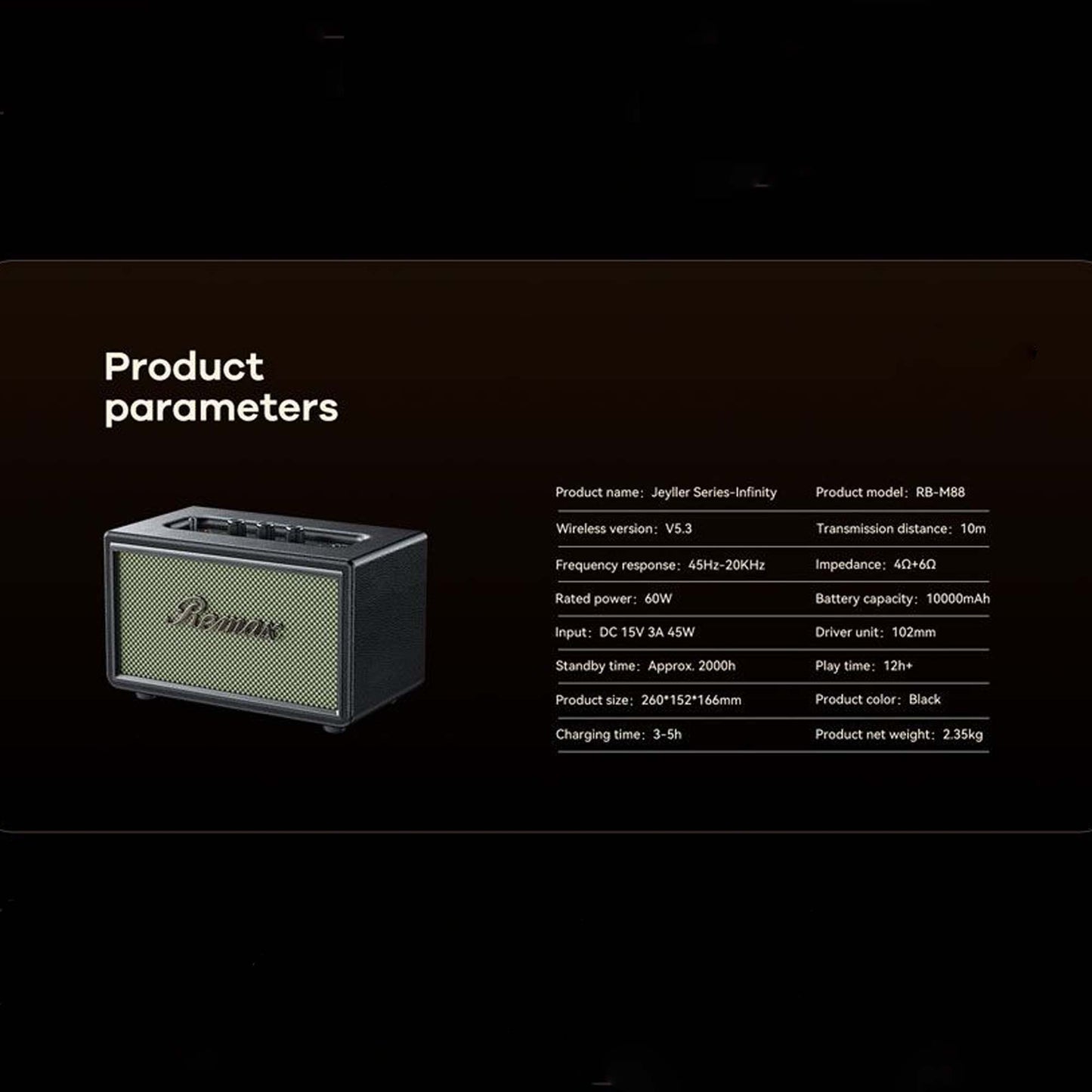 REMAX Jeyller Series 80W Infinity RB-M88