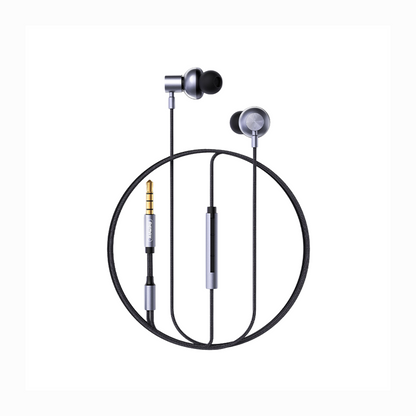 REMAX Metal Braided Wired Earphone for Music & Call RM-730 Tarnish