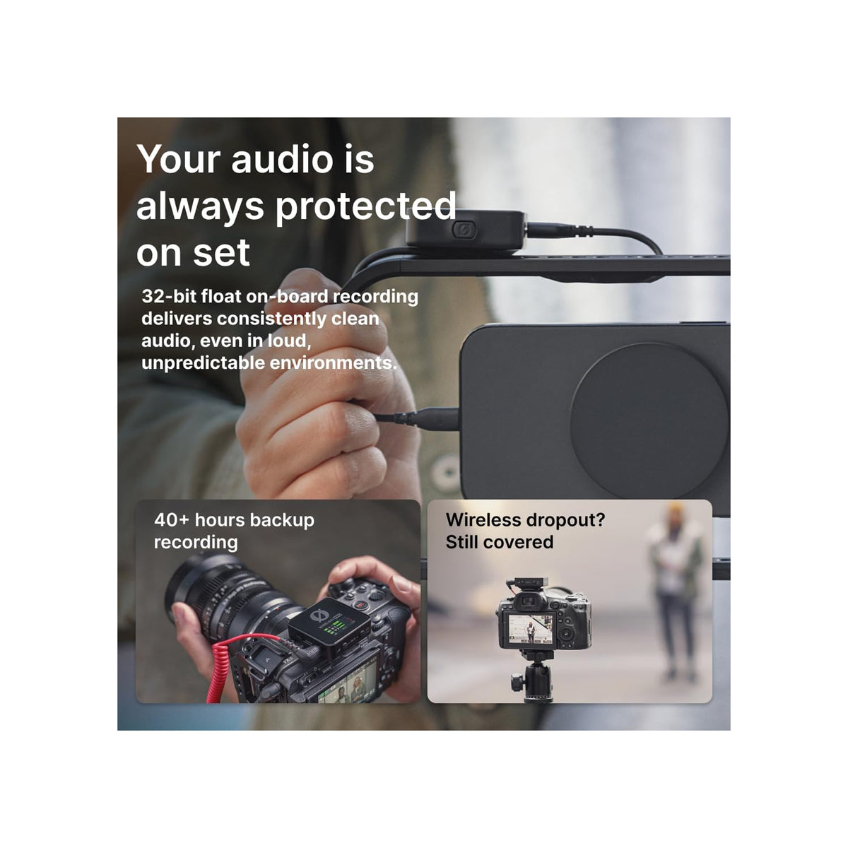 RODE Wireless PRO 2-Person Clip-On Wireless Microphone System/Recorder with Lavaliers (2.4 GHz)