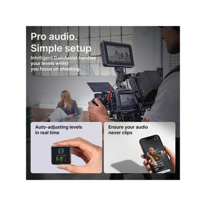 RODE Wireless PRO 2-Person Clip-On Wireless Microphone System/Recorder with Lavaliers (2.4 GHz)