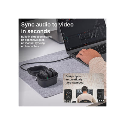 RODE Wireless PRO 2-Person Clip-On Wireless Microphone System/Recorder with Lavaliers (2.4 GHz)