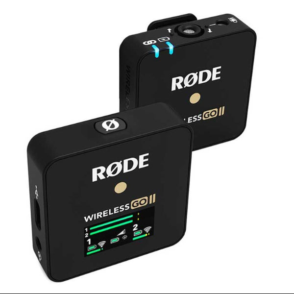 Rode Wireless GO II Single Compact Digital Wireless Microphone System/Recorder (2.4 GHz, Black)