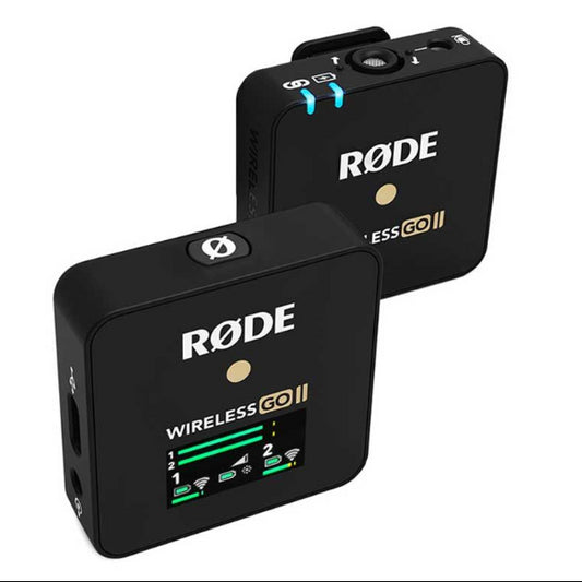 Rode Wireless GO II Single Compact Digital Wireless Microphone System/Recorder (2.4 GHz, Black)