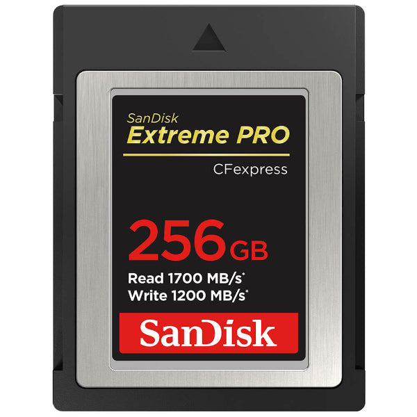 SANDISK EXTREME PRO 256GB 1700/1200 MB/S CF EXPRESS TYPE B CARD