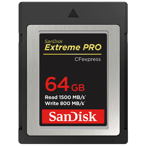 SANDISK EXTREME PRO 64GB 1500/800MB/S CFEXPRESS TYPE B CARD