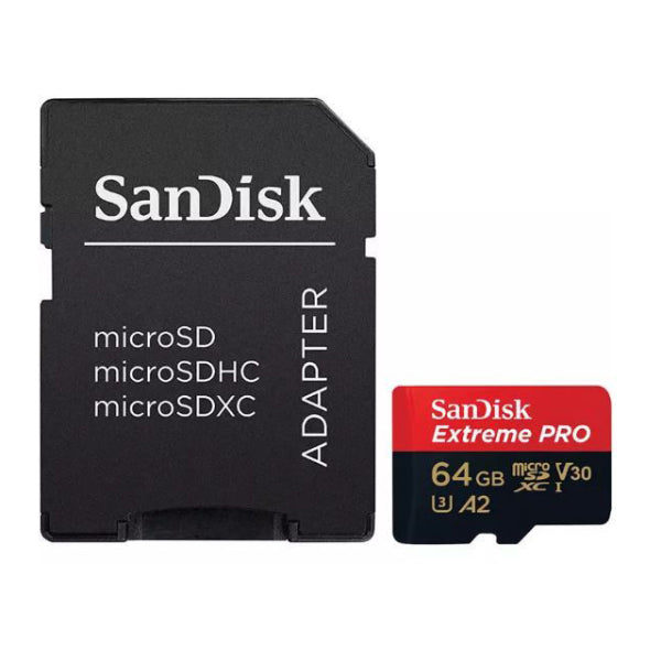 SANDISK EXTREME PRO 64 GB 170/90MB/S MICRO SD UHS-1 CARD