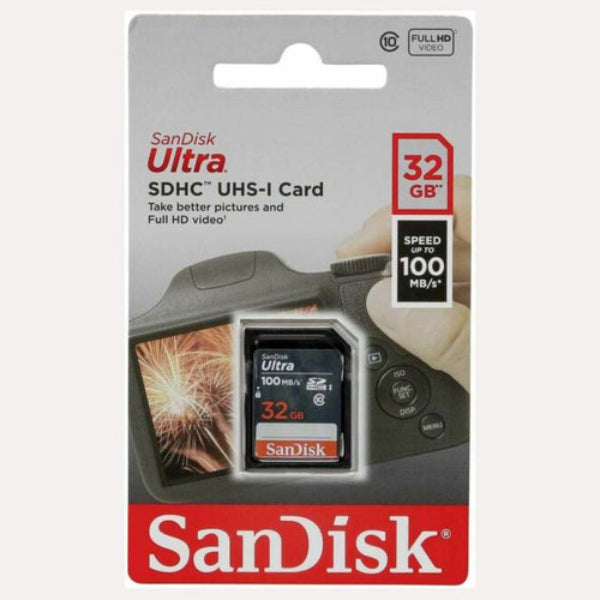 SANDISK ULTRA 32GB- 100MB/S SDHC UHS-I CARD(GN3IN SDSDUNR-032G )