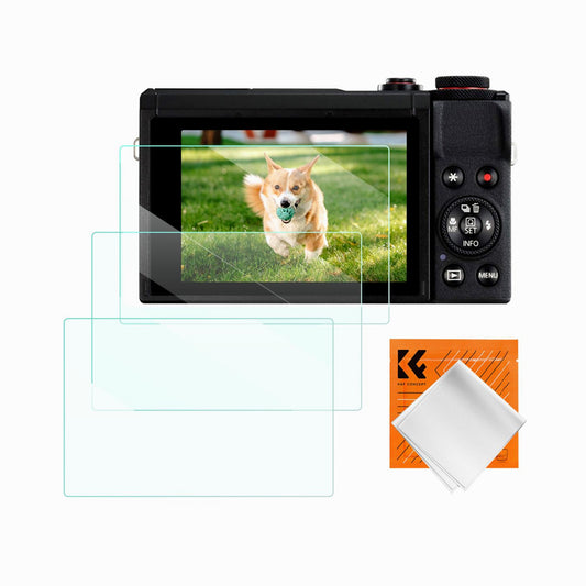 K&F CONCEPT Camera Screen Protector Compatible with Canon G9X II, G9X, G7X II, G7X, G5X II, G5X (SKU.2193)