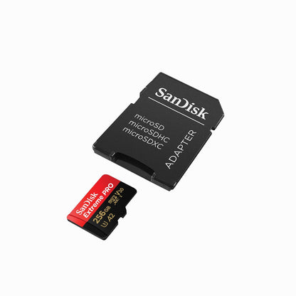 SanDisk Extreme PRO 256GB microSDXC UHS-I Memory Card (200MB/s Read, 140MB/s Write)